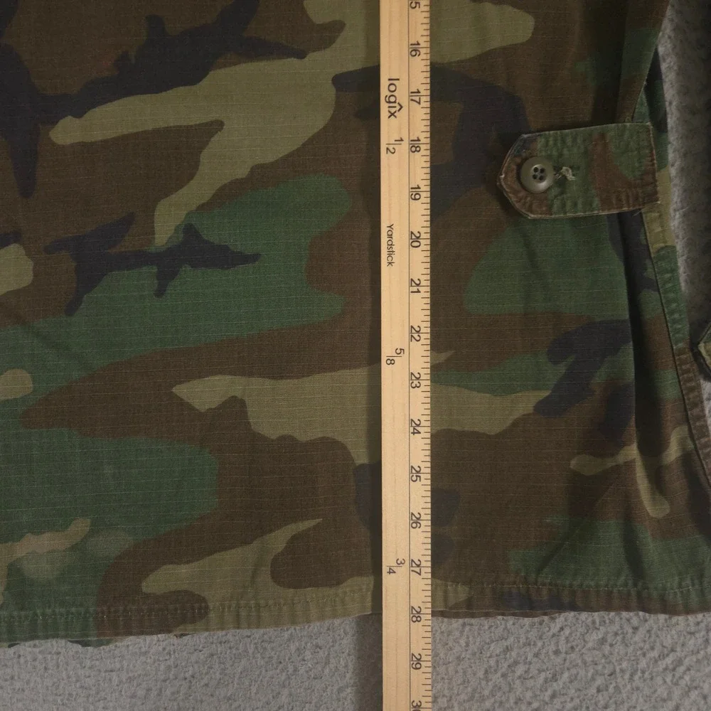 VINTAGE American Apparel Jacket Mens Medium Green Woodland Camo Ripstop 80s 90s